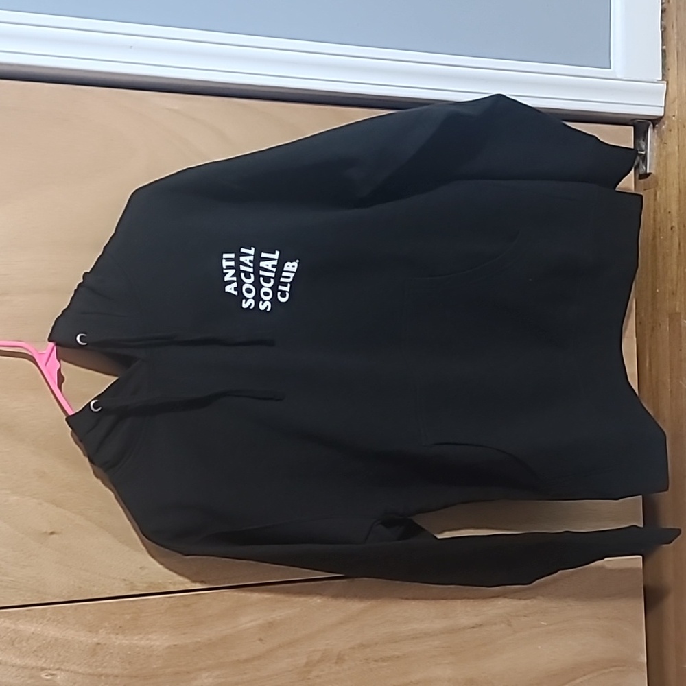 Anti Social Social Club Fleece  Mind Game Hoodie ‘Black/White’ Men’s Size small